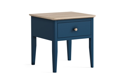 Marlow Oak Painted Navy Blue Lamp Table