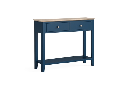 Marlow Oak Painted Navy Blue Console Table