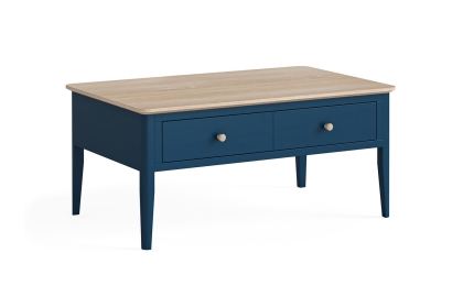 Marlow Oak Painted Navy Blue Coffee Table