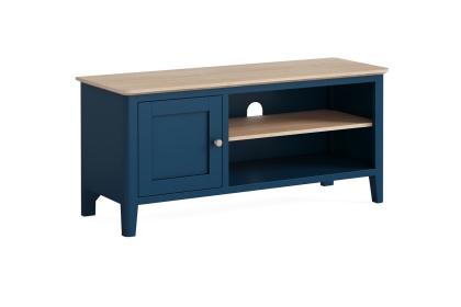 Marlow Oak Painted Navy Blue 110cm TV Unit