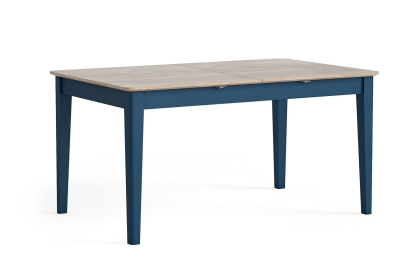 Marlow Oak Painted Navy Blue Extending Dining Table