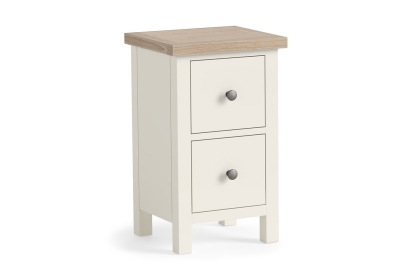 Modern Country Painted Oak Coconut White Narrow Bedside Table Modern Country Painted Oak Coconut White Narrow Bedside Table