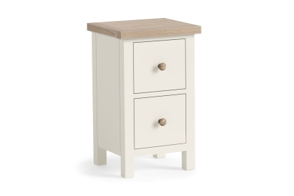 Modern Country Painted Oak Coconut White Narrow Bedside Table Modern Country Painted Oak Coconut White Narrow Bedside Table