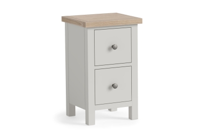 Modern Country Painted Oak Stone Grey Narrow Bedside Table Modern Country Painted Oak Stone Grey Narrow Bedside Table