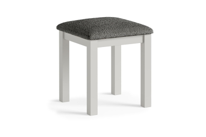 Modern Country Painted Oak Stone Grey Dressing Table Stool