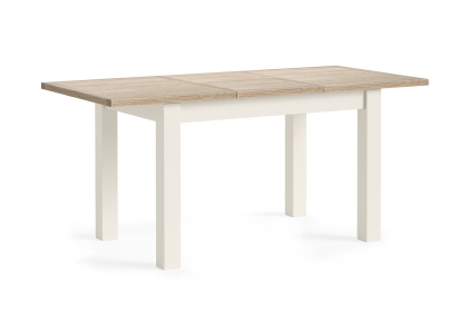 Modern Country Painted Oak Coconut White Extending Dining Table Modern Country Painted Oak Coconut White Extending Dining Table
