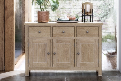 Modern Country Oak Large Sideboard