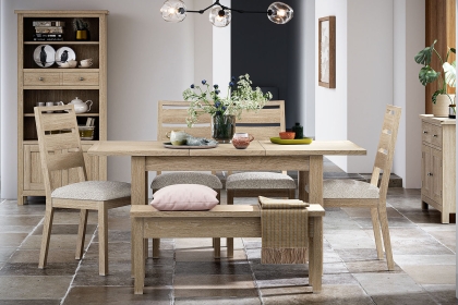 Modern Country Oak Extending Dining Table