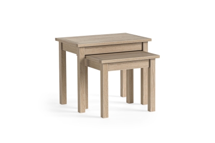 Modern Country Oak Nest Of Tables