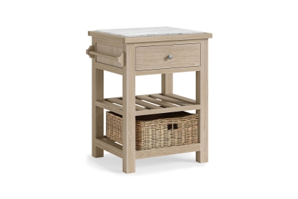 Modern Country Oak Small Kitchen Island Unit