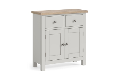 Modern Country Painted Oak Stone Grey Small Sideboard
