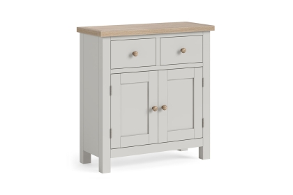 Modern Country Painted Oak Stone Grey Small Sideboard