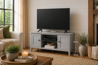 Stowe Painted Grey Large TV Unit