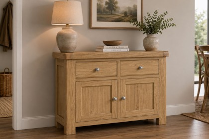 Normandy Chunky Country Oak Small Sideboard