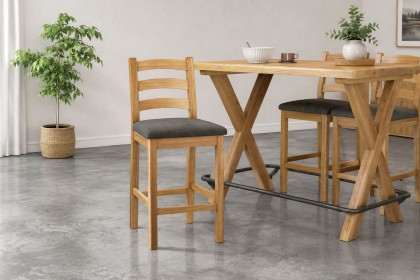 Normandy Chunky Country Oak Bar Stool