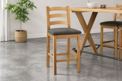 Normandy Chunky Country Oak Bar Stool