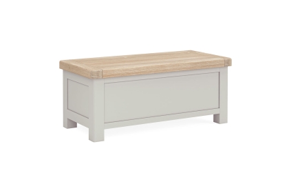 Salcombe Painted Oak Stone Grey Blanket Box