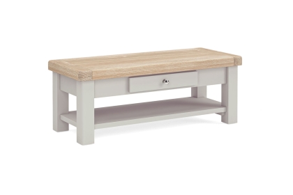 Salcombe Painted Oak Stone Grey Coffee Table