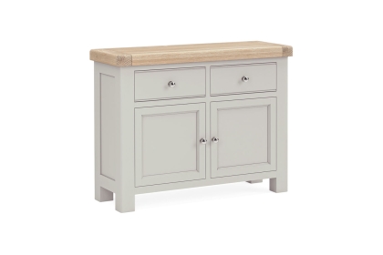 Salcombe Painted Oak Stone Grey Small Sideboard
