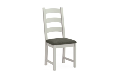 Salcombe Painted Oak Stone Grey Ladder Dining Chair (Pair)
