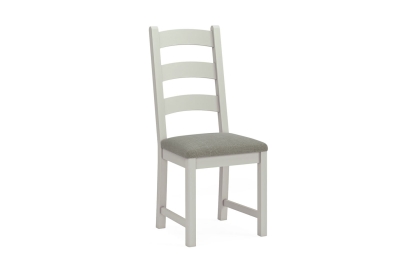 Salcombe Painted Oak Stone Grey Ladder Dining Chair (Pair)