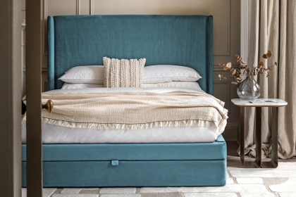 Gallery Direct Halstead Storage Bed Frame in Atlantic Blue