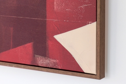 Gallery Direct Ruby Abstract Framed Canvas 800x800mm