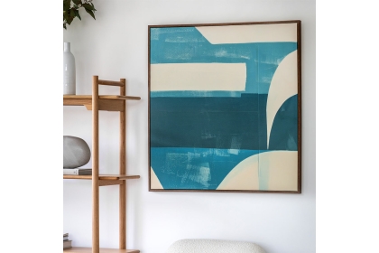 Gallery Direct Topaz Abstract Framed Canvas 800x800mm