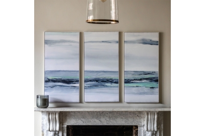 Gallery Direct Clouded View Framed Canvas Set of 3 Gallery Direct Clouded View Framed Canvas Set of 3