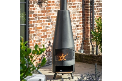 Gallery Direct Foligno Outdoor Chiminea with Pizza Shelf