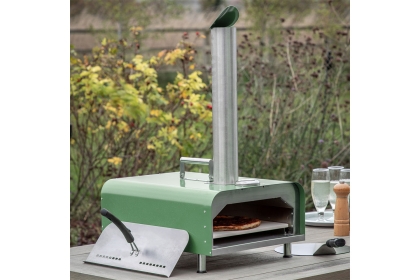 Gallery Direct Sassari Outdoor Pellet Pizza Oven Green