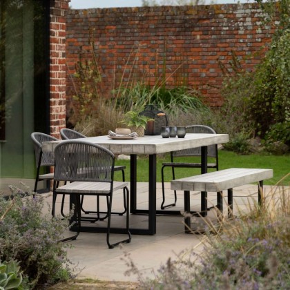 Gallery Direct Taranto Weathered 6 Seater Dining Table