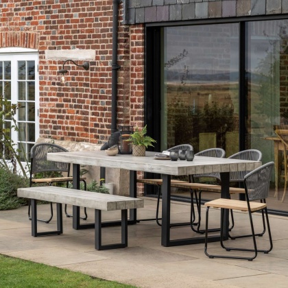 Gallery Direct Taranto Weathered 8 Seater Dining Table