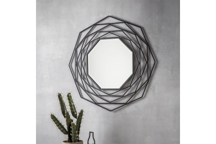 Gallery Direct Estella Mirror Black 910x910mm