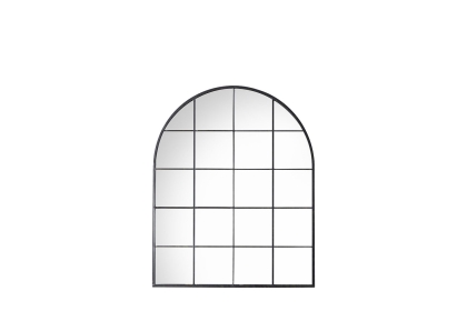 Gallery Direct Hampstead Arch Mirror Black 760x950mm