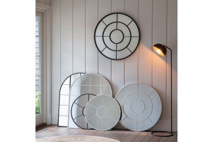 Gallery Direct Hampstead Arch Mirror Black 760x950mm