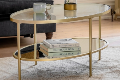 Gallery Direct Hudson Champagne Coffee Table