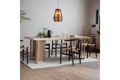 Gallery Direct Okayama Oak Large Dining Table Gallery Direct Okayama Oak Large Dining Table