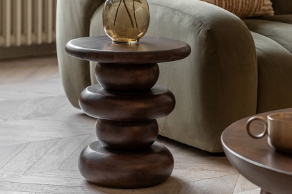 Gallery Direct Sculpt Mango Wood Side Table