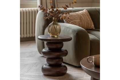 Gallery Direct Sculpt Mango Wood Side Table