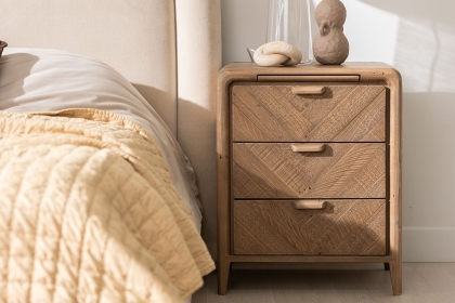 Atauro Reclaimed Wood Large Bedside Table Atauro Reclaimed Wood Large Bedside Table