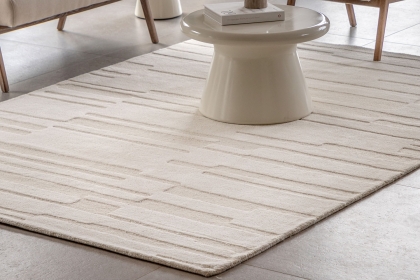 Gallery Direct Albany Tufted Tonal Rug Taupe