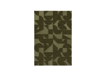 Gallery Direct Cortland Block Rug Olive
