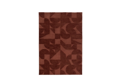 Gallery Direct Cortland Block Rug Nutmeg