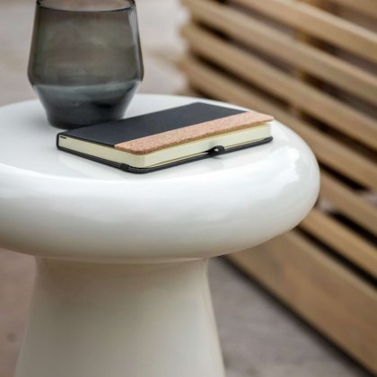Gallery Direct Pavia Outdoor Cream Concrete Side Table Gallery Direct Pavia Outdoor Cream Concrete Side Table