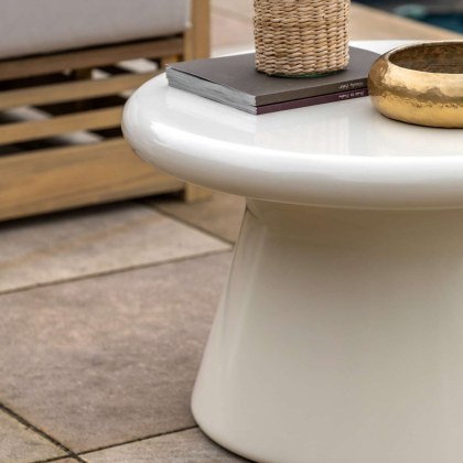 Gallery Direct Pavia Outdoor Cream Concrete Coffee Table Gallery Direct Pavia Outdoor Cream Concrete Coffee Table