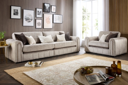 Glamour Plush Grand 5 Seater Sofa