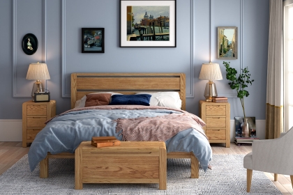 Bergen Oak Bed Frame Bergen Oak Bed Frame