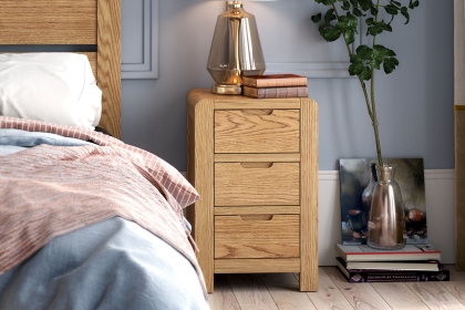 Bergen Oak Bedside Table