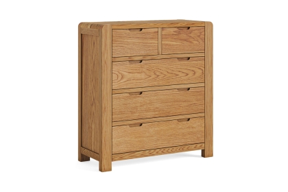 Bergen Oak 2 Over 3 Chest of Drawers